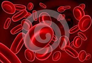 Red Blood Cells iin Vein or Artery
