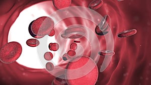 Red blood cells looped background