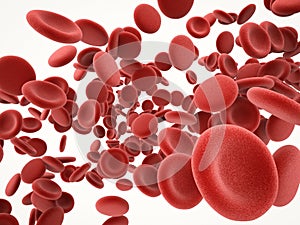 Red blood cells in vein