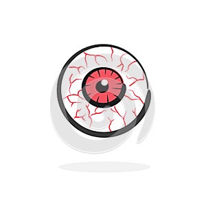 Red blood eye vector