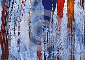 Red blue abstract painting texture