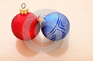 A azul navidad decoraciones 