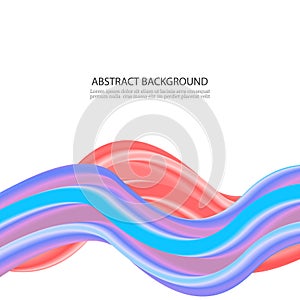 Red and blue color swirl concept, abstract background
