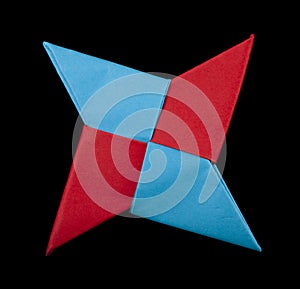 Red and blue colors decorative element