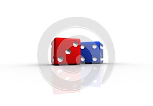 Red and Blue Dice
