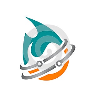 red blue fire flames logo vector design icons elements