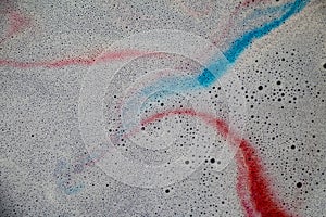 Red and Blue Foaming Galaxy