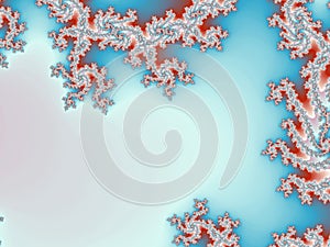 Red and blue fractal swirly fractals
