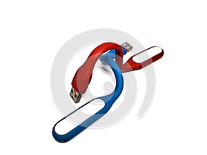 Red blue LED light, a stick that can be used as a power bank