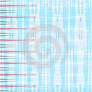 Red and blue lines on a white background geometric background vector illustration