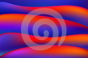 Red and blue Liquid color background design. Fluid gradient shapes composition. Futuristic design posters. Eps10 vector. art