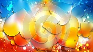 Red and Blue Love Background