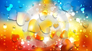 Red and Blue Love Background