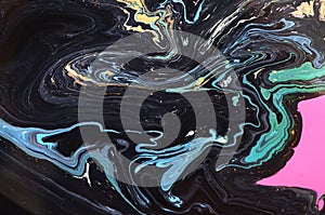 Abstract colourful paints.