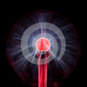 Red and Blue Plasma Light Ball