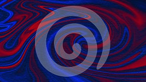 Red and blue swirls with a textured transparent foreground.