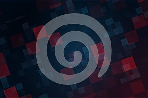 Red and blue technology abstract on black background, abstract digital tech texture  for computer graphic website internet. copy