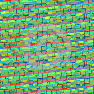 Red blue yellow green orange seamless cracked grunge pattern