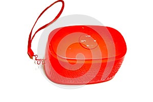 Red bluetooth speaker