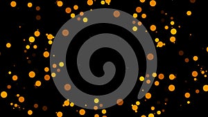 Red blurred abstract plexus particle effect background. Mess communication technology network background with moving lines and