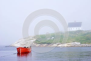 Red Boat - Peggys Cove, Nova Scotia