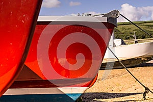 Red Boat in summer