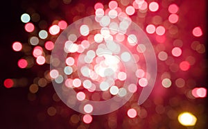 Red bokeh background