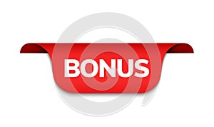 Red Bonus Tag Design - Engaging Retail Reward Concept