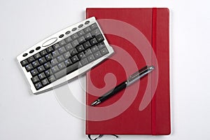 Red book and calculator