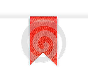 Red bookmark ribbon