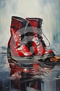 Red Boots: A Luxurious Defense Against the Elements