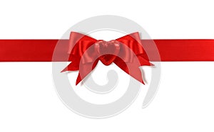 Red bow with heart