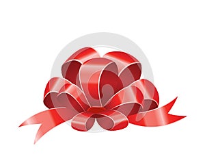 Red bow vector