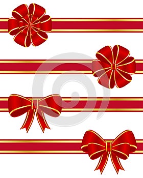 Red bows collection