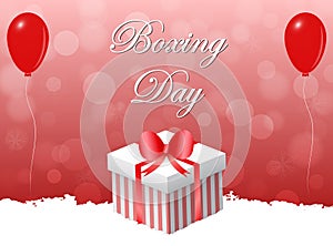 Red boxing day design.