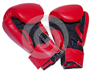 Red boxing gloves