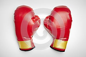 Red boxing gloves