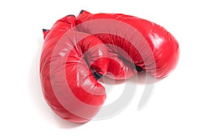 Red boxing gloves