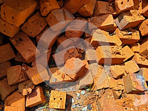 Red brick as one of the basic materials of building construction