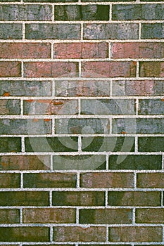 Red brick background texture with nobody