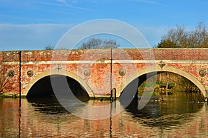 Red brick bridge