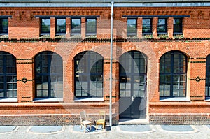 red brick building