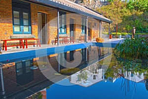 Red brick Built Structure at hong kong