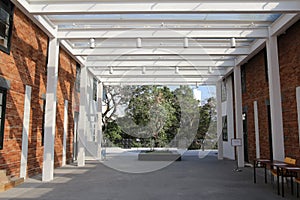 Red brick Built Structure at hong kong