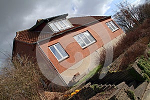 Red brick house