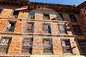 Red brick house in Dhulikhel photo