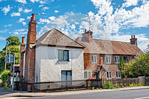 Red brick houses. Newbury, Berkshire, England photo
