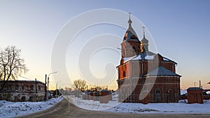 Red brick village church