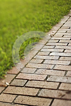 Red Brick Walkway