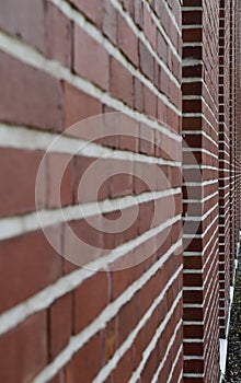 Red brick wall